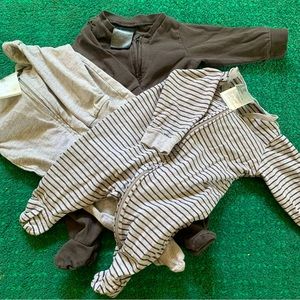H&M 3-pack Cotton Pajama Jumpsuits